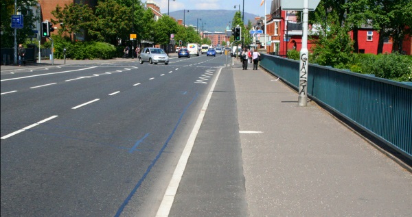 Drainage trench lane, Ormeau Bridge Belfast