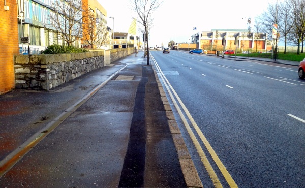 Service trench lane, East Bridge Street Belfast