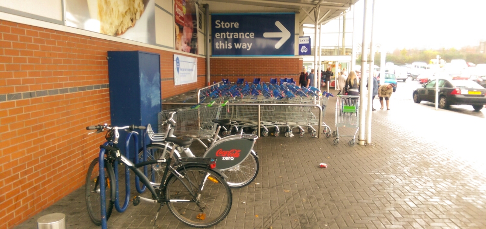 Tesco bike lock cheap in store