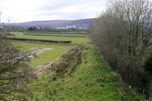 Old railway line under Sea Coast Road toward Limavady Old railway line under Sea Coast Road toward Limavady