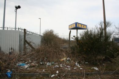 Disused access road between City Airport and Holywood Exchange ©nigreenways Disused access road between City Airport and Holywood Exchange