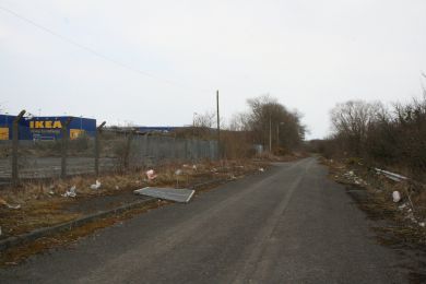 Disused access road between City Airport and Holywood Exchange ©nigreenways Disused access road between City Airport and Holywood Exchange