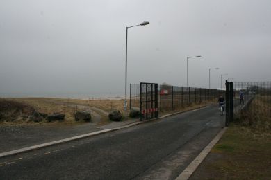 Belfast Harbour Estate gates ©nigreenways Belfast Harbour Estate gates