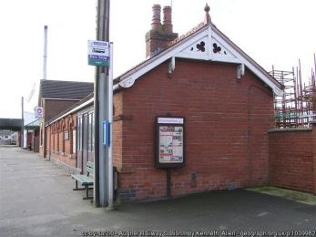 Augher Railway Station (side view) ©Kenneth Allen Augher Railway Station (side view)