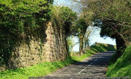 Railway bridge remains near Ballycastle ©Albert Bridge Railway bridge remains near Ballycastle