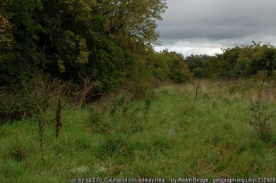 Course of old railway near Scarva ©Albert Bridge Course of old railway near Scarva