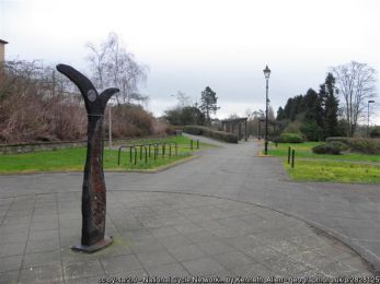 National Cycle Network post, Dungannon ©Kenneth Allen National Cycle Network post, Dungannon