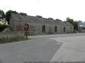 Former railway goods building, Clones ©Kenneth Allen Former railway goods building, Clones
