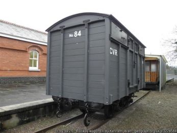 Railway wagons, Brookeborough Station ©Kenneth Allen Railway wagons, Brookeborough Station