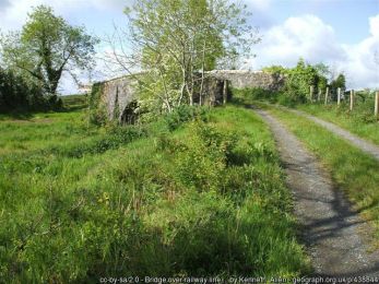 Bridge over railway line, Garvaghy, Omagh ©Kenneth Allen Bridge over railway line, Garvaghy ,Omagh