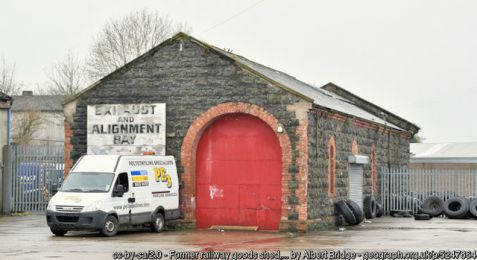 Former railway goods shed, Ballyclare ©Albert Bridge Former railway goods shed, Ballyclare