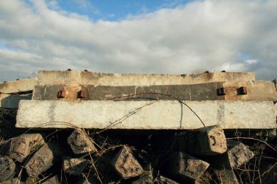 Railway sleepers, Ballylagan townland ©nigreenways Railway sleepers, Ballylagan townland
