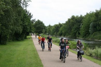 Victoria Park during "Ride on Belfast" ©nigreenways Victoria Park during "Ride on Belfast"