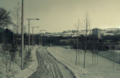 Snowy Connswater Greenway ©nigreenways Snowy Connswater Greenway
