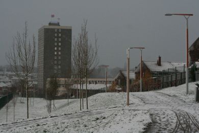 Snowy Connswater Greenway ©nigreenways Snowy Connswater Greenway