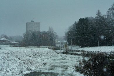 Snowy Connswater Greenway ©nigreenways Snowy Connswater Greenway