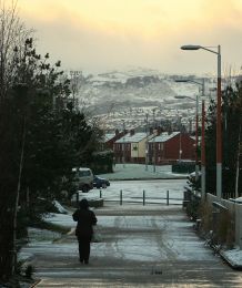 Snowy Connswater Greenway ©nigreenways Snowy Connswater Greenway