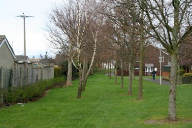 Old railway line along Drumachose Park, Limavady Old railway line along Drumachose Park, Limavady