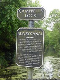 Campbell's Lock sign, Newry to Portadown canal, Terryhoogan ©P Webb Campbell's Lock sign, Newry to Portadown canal, Terryhoogan