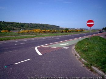 Junction of the A2 with the Aghnamoira Road, Newry ©P Flannagan Junction of the A2 with the Aghnamoira Road, Newry