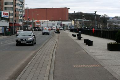 Queens Quay cycleway ©nigreenways Queens Quay cycleway
