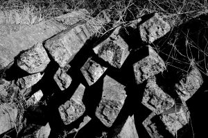 Railway sleepers, Ballylagan townland ©nigreenways Railway sleepers, Ballylagan townland