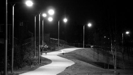 Marshwiggle Way at night ©nigreenways Marshwiggle Way at night